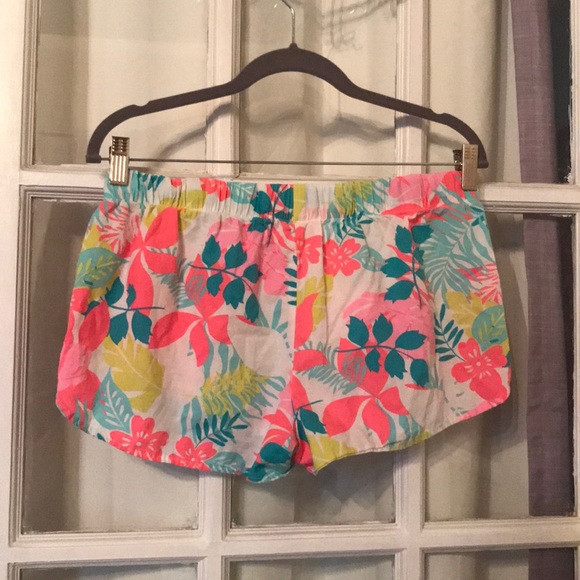 Neon Floral Shorts - Picture 3 of 3